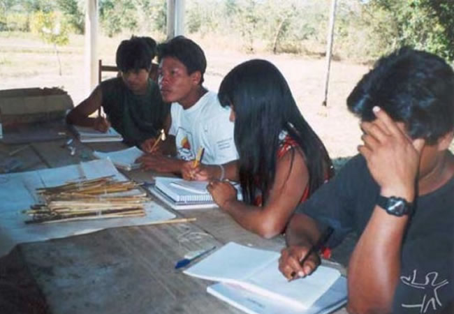 Educación indígena. Foto: EFE