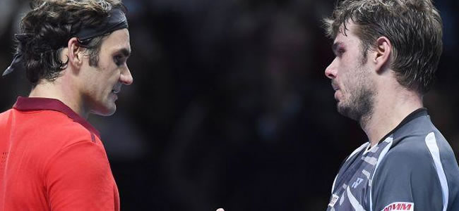 Roger Federer y Stan Wawrinka. Foto: EFE
