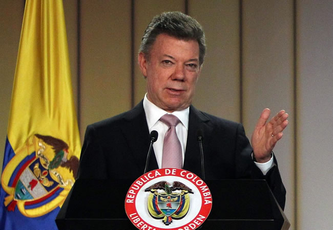 Presidente Juan Manuel Santos. Foto: EFE