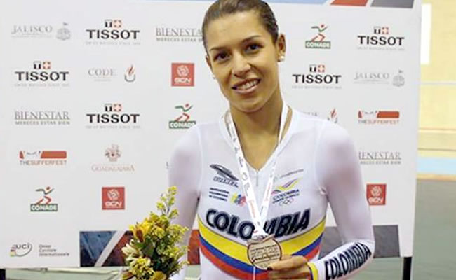 Milena Salcedo ganó medalla de oro en prueba del Scratch. Foto: Twitter