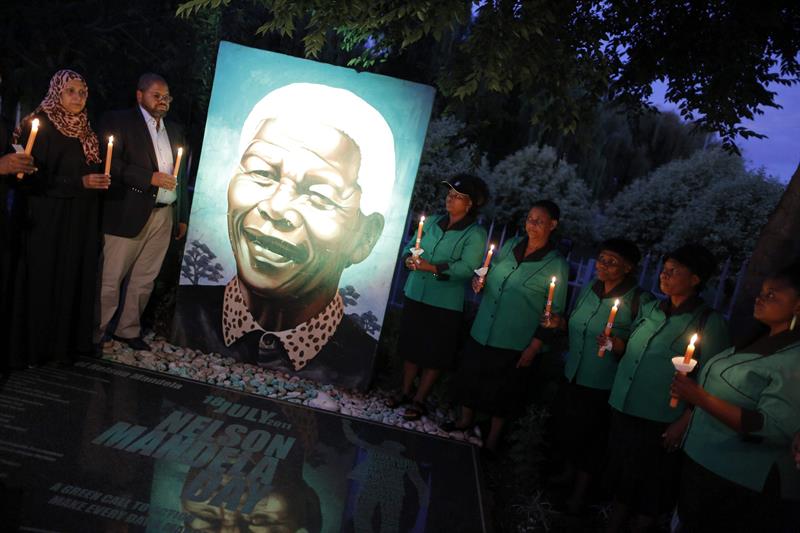 Primer aniversario de la muerte de Nelson Mandela. Foto: EFE