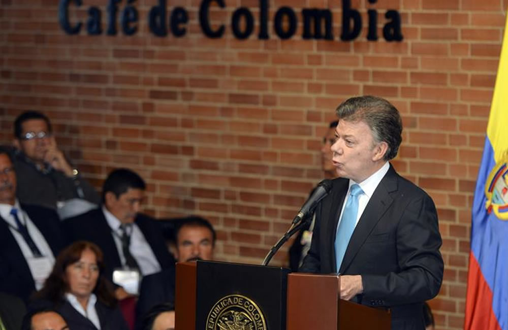 El presidente Juan Manuel Santos. Foto: EFE
