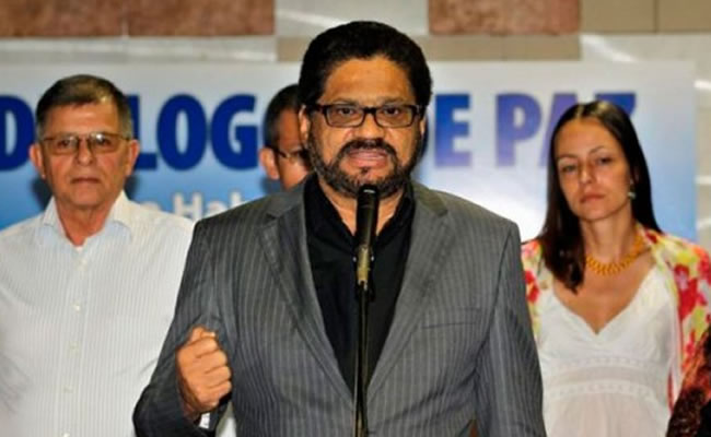 Iván Márquez negociador de las FARC. Foto: EFE