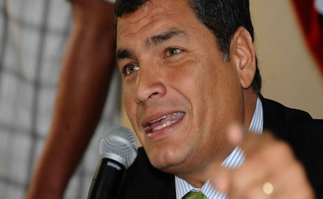 Presidente de Ecuador, Rafael Correa. Foto: EFE