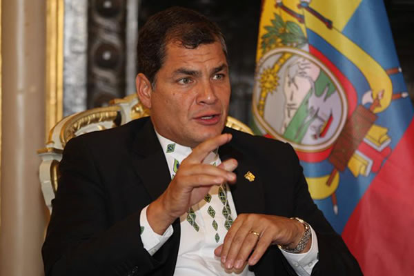 El presidente de Ecuador, Rafael Correa. Foto: EFE
