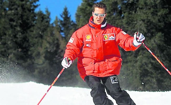 Secretismo y apoyos en el primer aniversario del accidente de Schumacher. Foto: EFE