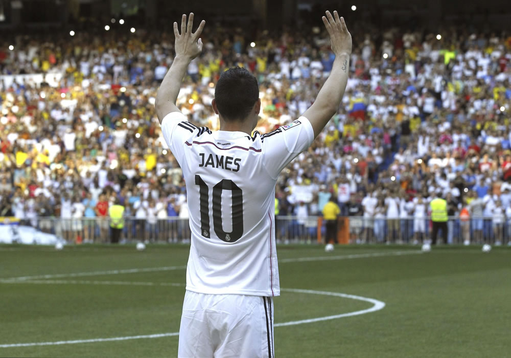 James, uno de los más valorados de la ‘Champions’. Foto: EFE