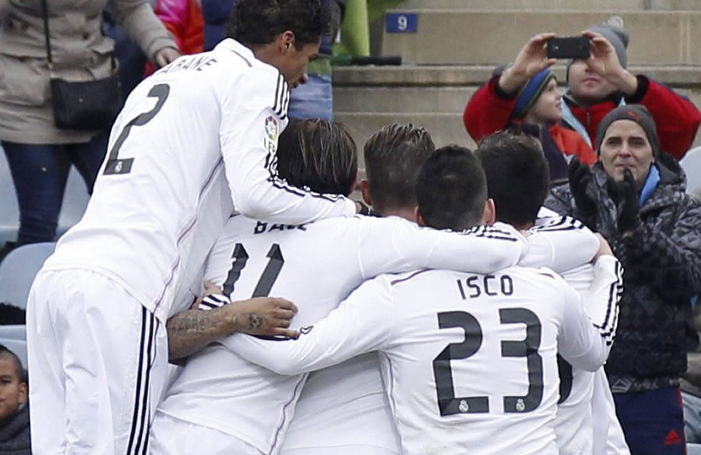 Los jugadores del real Madrid. Foto: EFE
