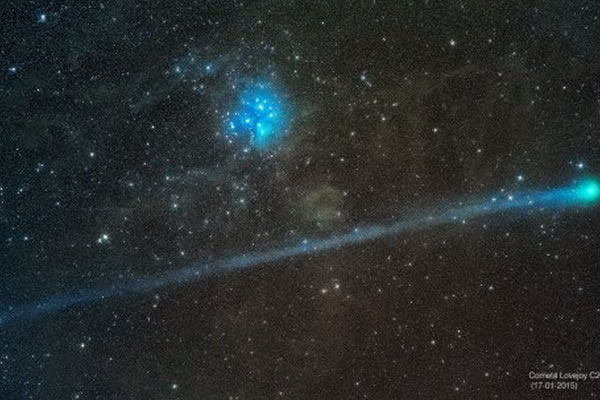 El cometa Lovejoy. Foto: EFE