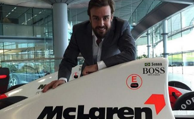 Fernando Alonso será el primero en probar el nuevo McLaren MP4-30. Foto: Twitter