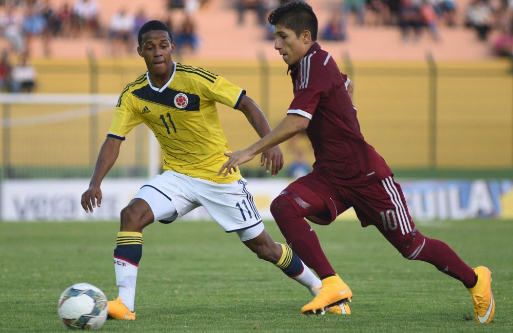 Colombia venció por la mínima diferencia a Venezuela y llegó al hexagonal final. Foto: EFE