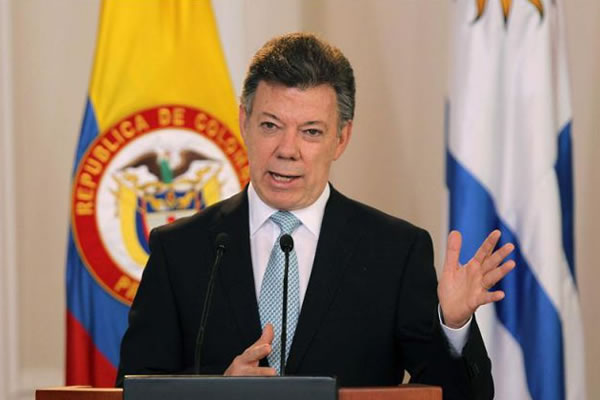 El presidente, Juan Manuel Santos. Foto: EFE