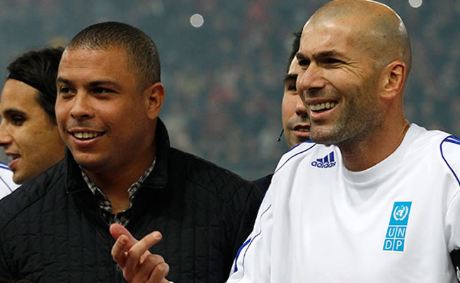 Ronaldo y Zidane jugarán un partido para recaudar fondos contra el ébola. Foto: EFE