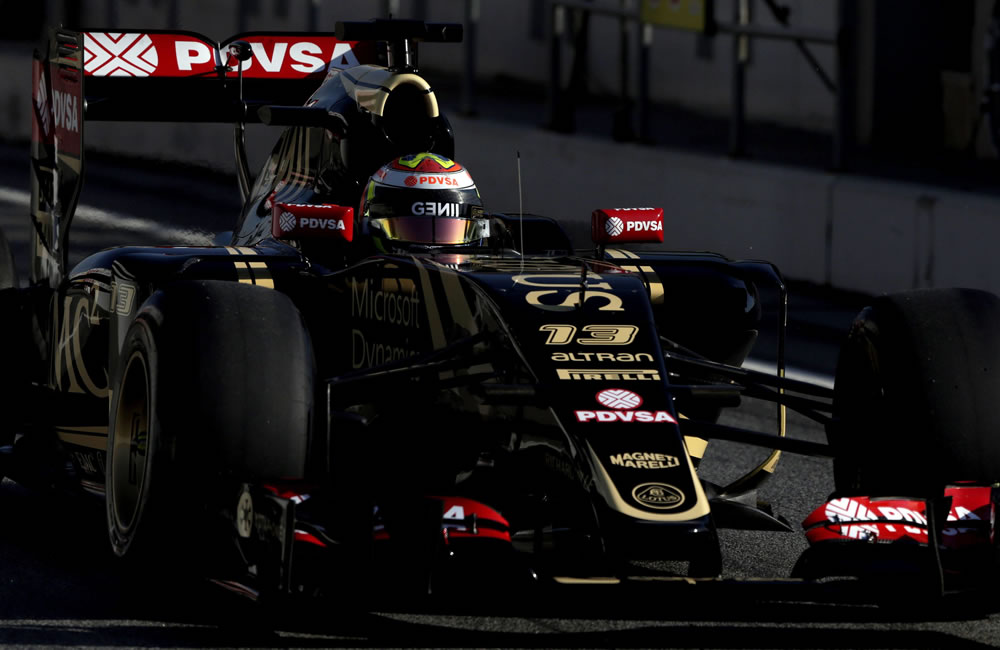 El piloto venezolano de Lotus, Pastor Maldonado. Foto: EFE