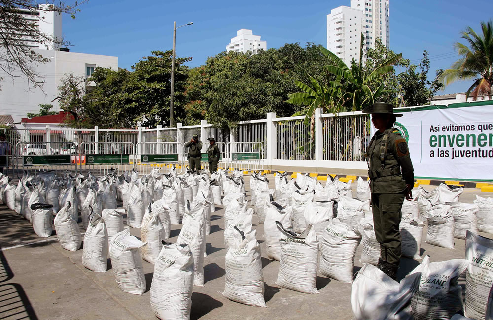 Capturan en Bogotá a tres estudiantes mexicanos con 53 kilos de cocaína. Foto: EFE