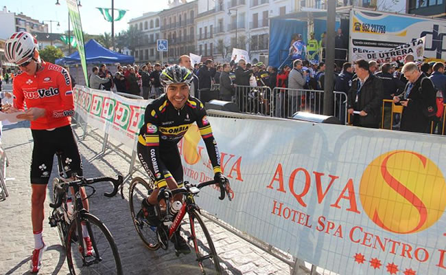 El ciclista colombiano Miguel Ángel Rubiano. Foto: Twitter