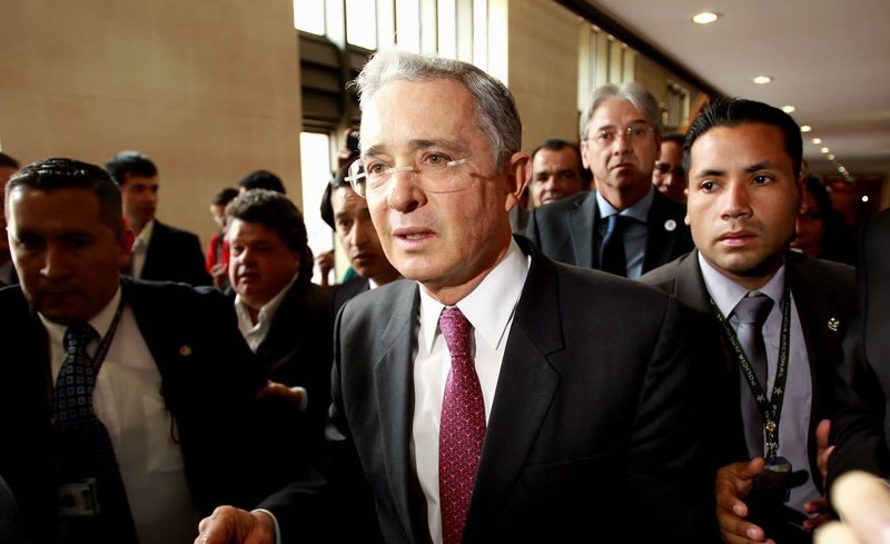 Expresidente de Colombia Álvaro Uribe Vélez. Foto: EFE