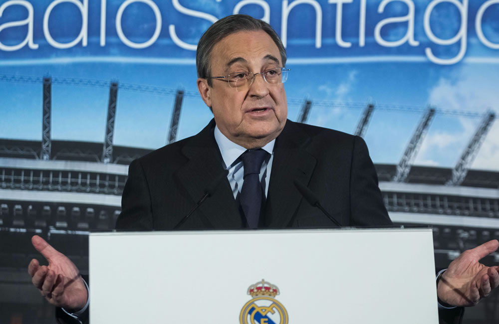 El presidente del Real Madrid, Florentino Pérez. Foto: EFE
