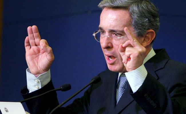 El senador Álvaro Uribe. Foto: EFE