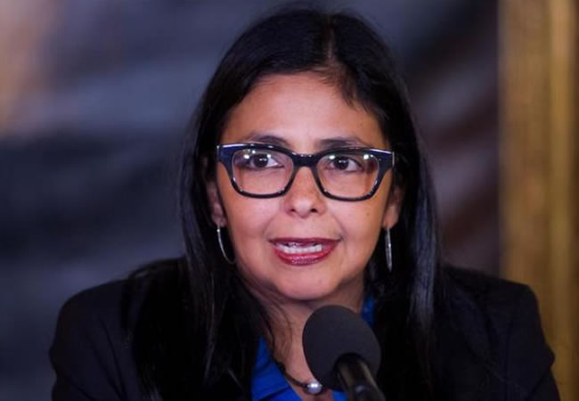 La canciller venezolana, Delcy Rodríguez. Foto: EFE