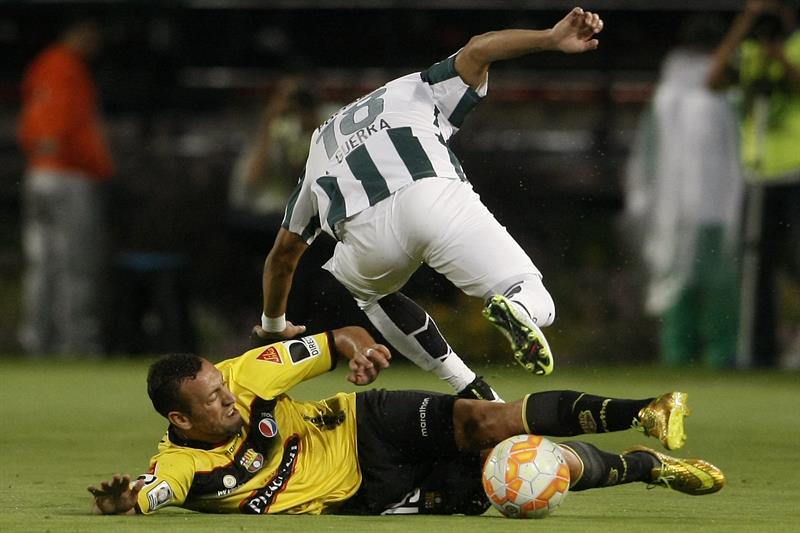 Atlético Nacional se durmió en los laureles y perdió con Barcelona de Ecuador en Medellín. Foto: EFE