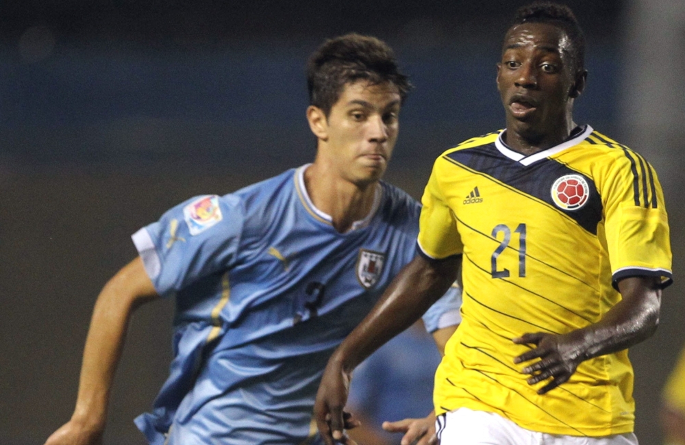 Colombia perdió con Uruguay y quedó al borde de la eliminación. Foto: EFE