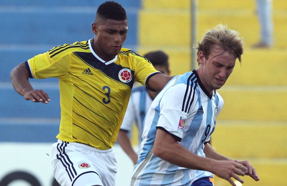 Colombia abrió el marcador con Carrascal (24’) y Argentina empató con Roskopf. Foto: EFE
