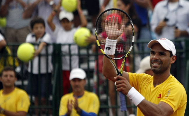 El tenista colombiano Alejandro Falla. Foto: EFE