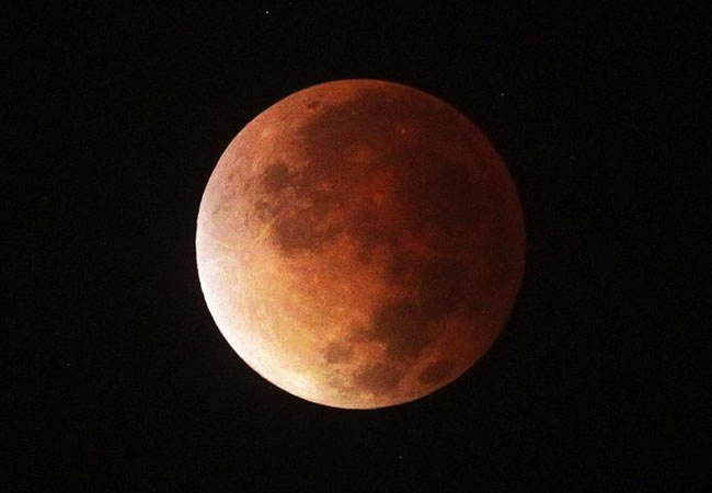 El eclipse "luna sangrante" será el más corto del siglo. Foto: EFE