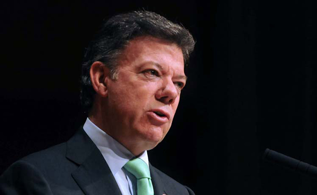 El presidente Juan Manuel Santos. Foto: EFE