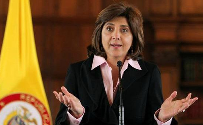 La ministra de Relaciones Exteriores, María Ángela Holguín. Foto: EFE