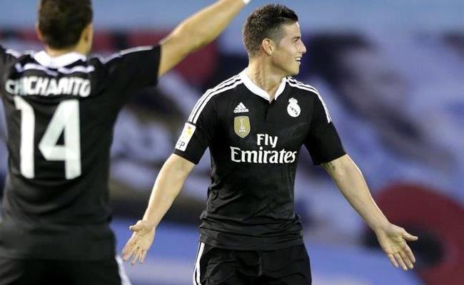 James Rodríguez cree que el Real Madrid aún tiene opciones de título. Foto: EFE
