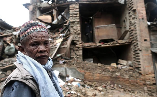 Víctimas de terremoto en Nepal. Foto: EFE
