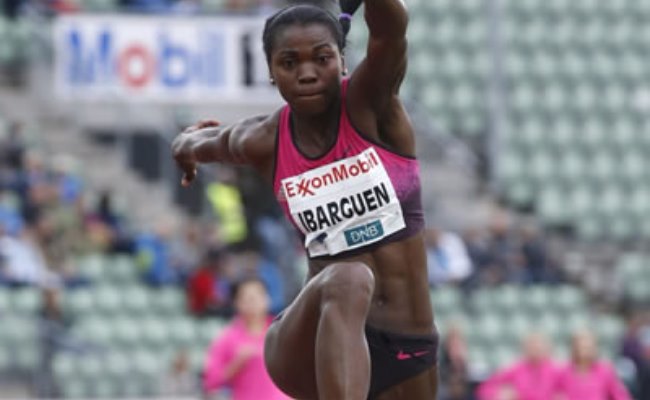 Caterine Ibagüen avanza en procura del oro olímpico. Foto: EFE