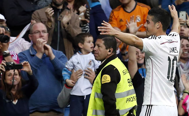 James Rodríguez es uno de los favoritos del Real Madrid. Foto: EFE