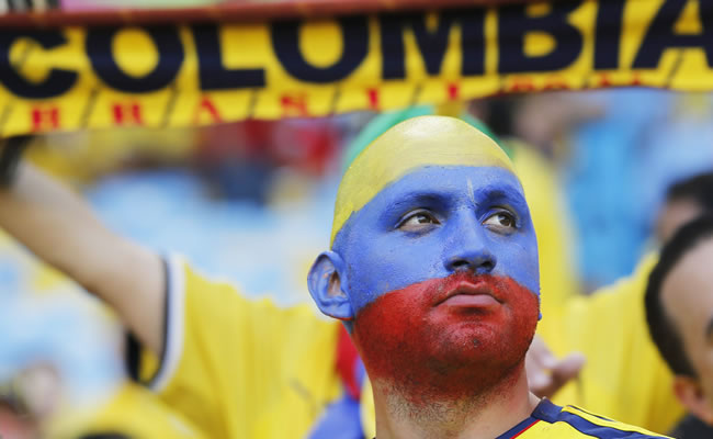 Hinchas colombianos se preparan para la Copa América 2015. Foto: EFE