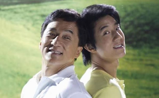 En la foto, Jackie Chan y Jaycee Chan. Foto: EFE