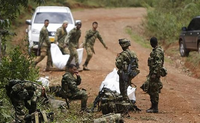 Atentado de las FARC deja seis civiles heridos en el Cauca. Foto: EFE