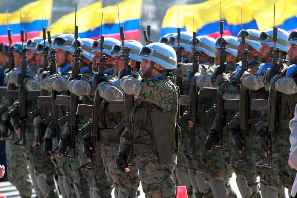 Colombia forma a sus primeros 34 cascos azules. Foto: EFE