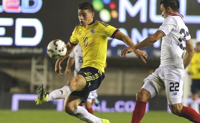 Colombia viene de vencer 1-0 a Costa Rica en un amistoso de fogueo. Foto: EFE