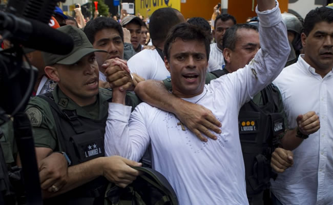 Leopoldo López es uno de los opositores con más seguidores en el mundo. Foto: EFE