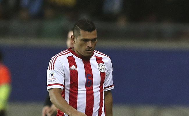 Miguel Samudio, jugador paraguayo. Foto: EFE