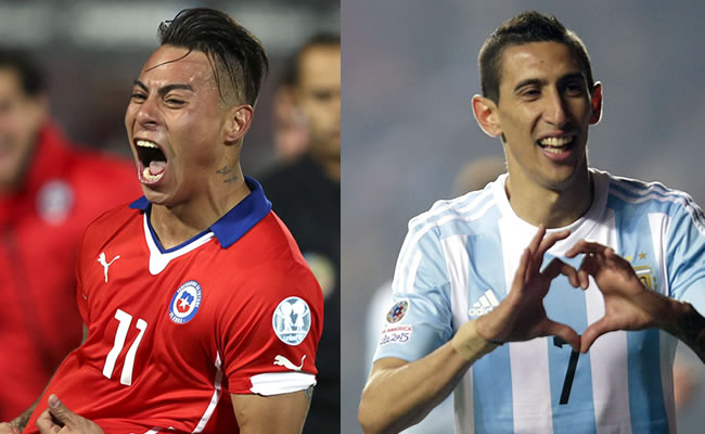 Chile y Argentina se enfrentarán por la final dela Copa América. Foto: EFE
