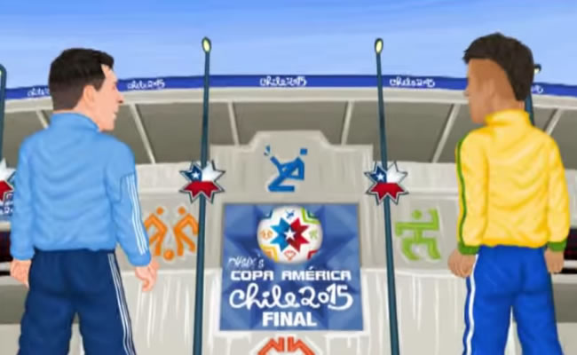 La Copa América en parodia animada. Foto: Youtube