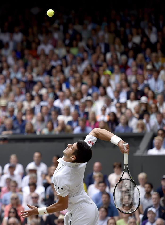 Novak Djokovic campeón de Wimbledon. Foto: EFE