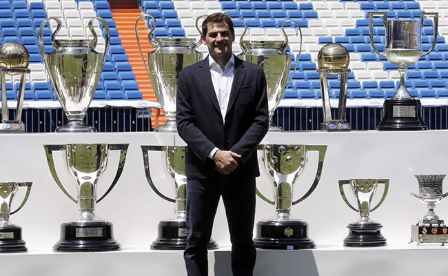 Iker Casillas se despidió del Real Madrid. Foto: EFE
