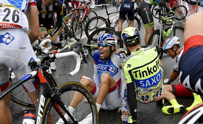 Ivan Basso debe abandonar el Tour de Francia. Foto: EFE