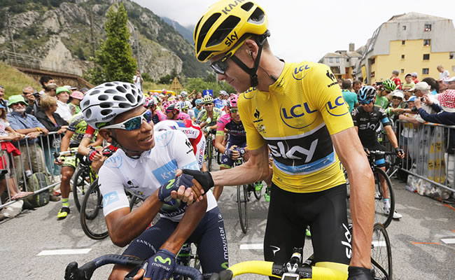 Nairo y Froome se volverán a encontrar en la Vuelta a España. Foto: EFE