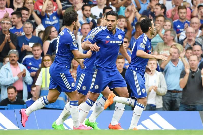 Falcao García hizo el único gol del Chelsea, pero su equipo perdió 1-2. Foto: EFE