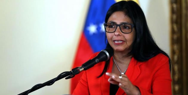 Canciller de Venezuela, Delcy Rodríguez. Foto: EFE